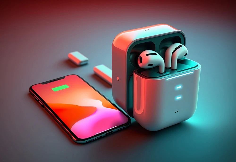 Earpod Explode Holographic Earpod with casing design - Twelve Oaks Psychiatry
